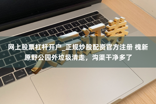 网上股票杠杆开户_正规炒股配资官方注册 槐新原野公园外垃圾清走，沟渠干净多了